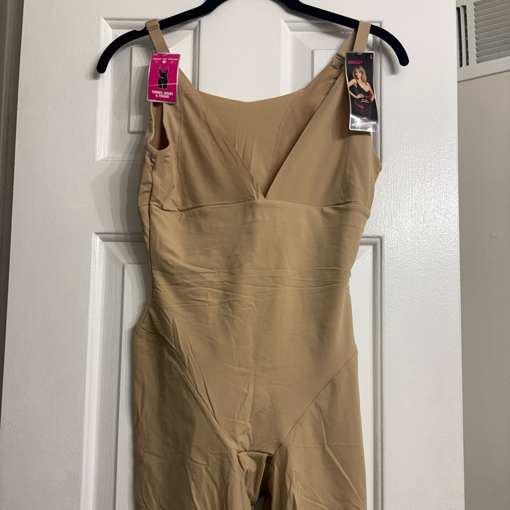 Ladies Tan One Piece singlet shape wear